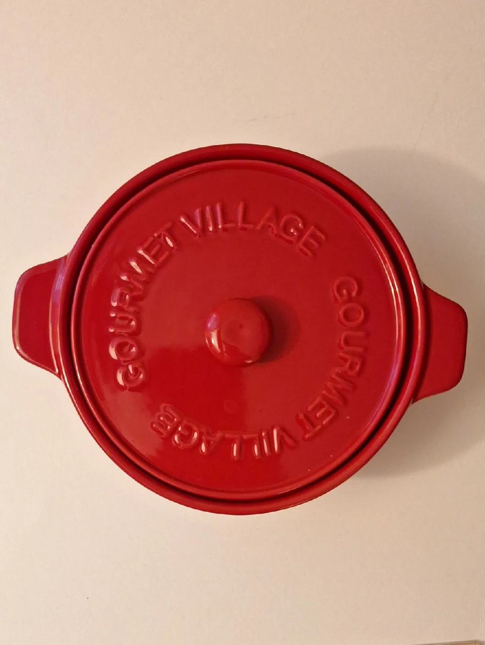 Red Enamel Dutch Oven - Classic Covered Casserole